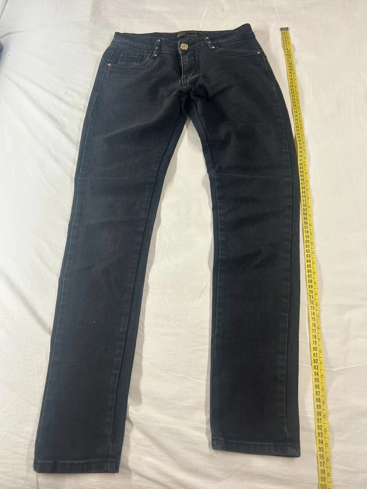 Jean de cintura alta negro miss rj vintage – photo 2